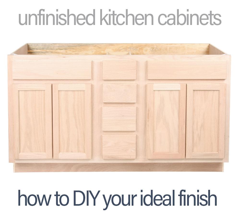 iUnfinished Kitchen Cabinetsi How To DIY and Save Money 